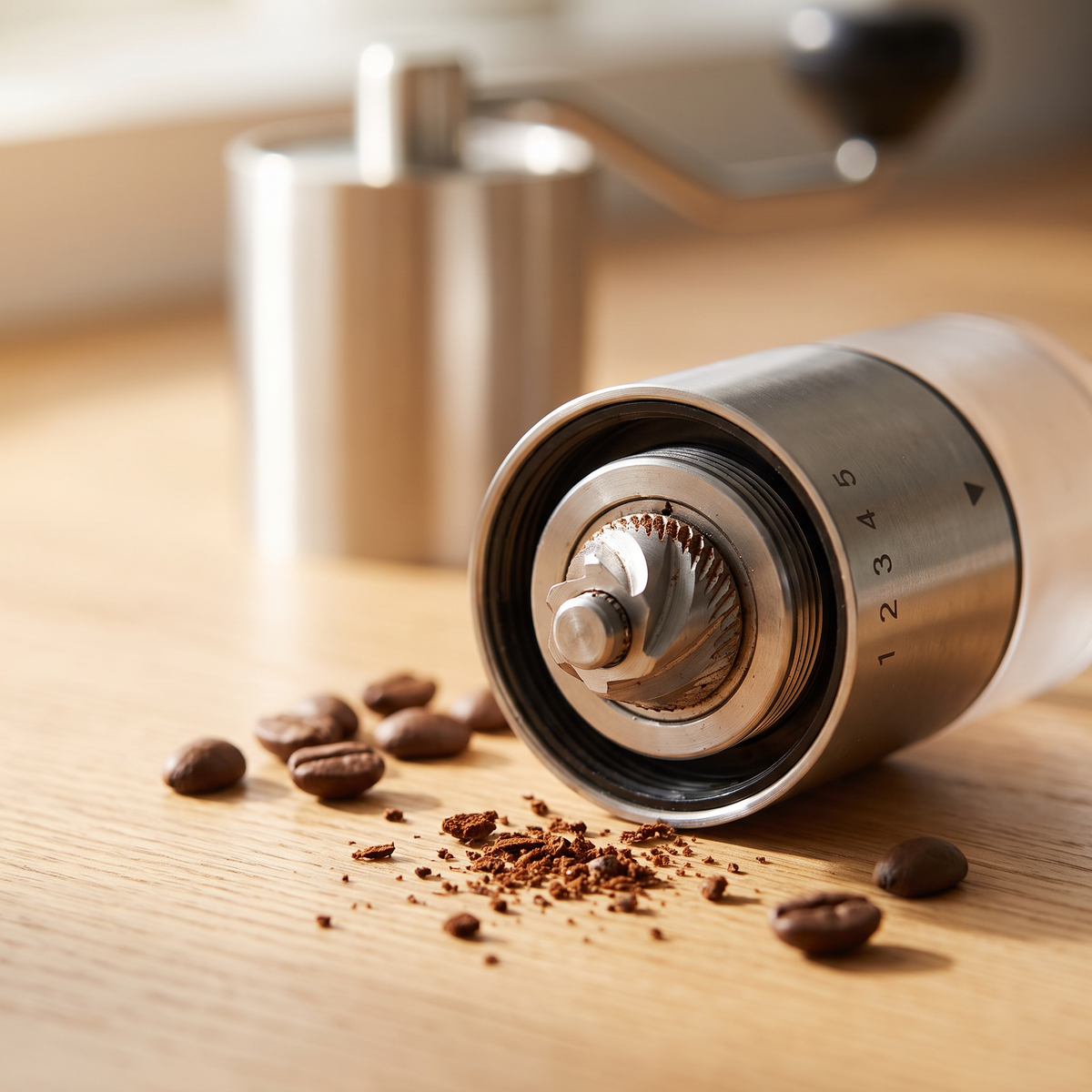 Moedor de Café Manual Pequeno para Viagem e Camping
